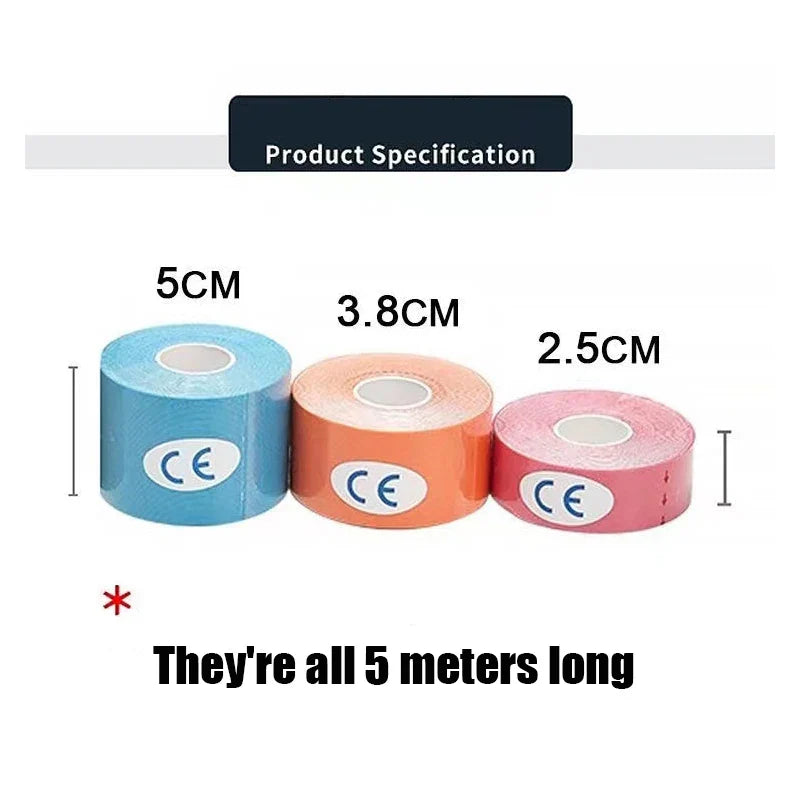 Taśma Kinezjologiczna Tape Taping Sportowy na Urazy Plaster Mocny
