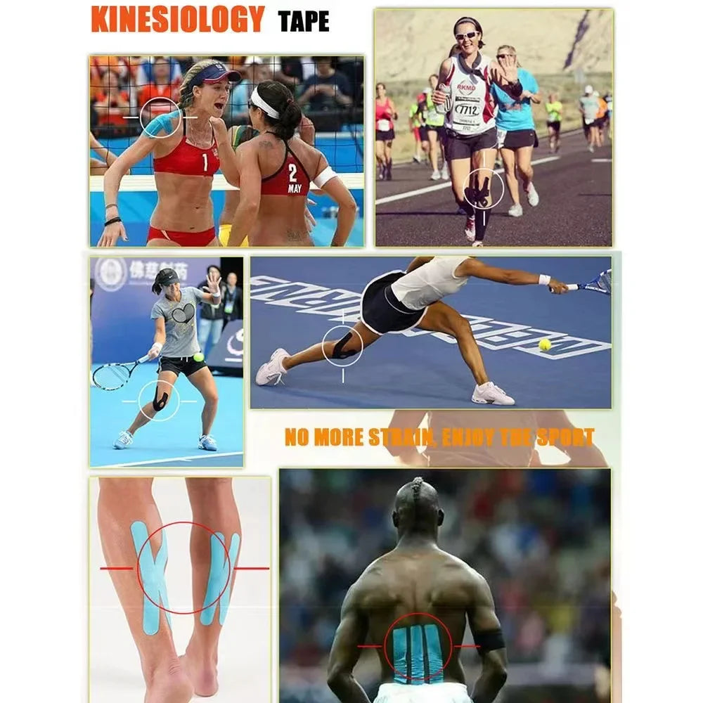 Taśma Kinezjologiczna Tape Taping Sportowy na Urazy Plaster Mocny
